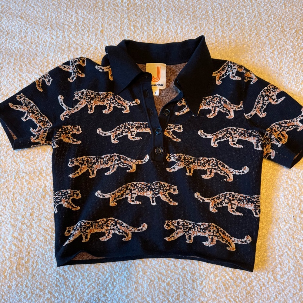 Joistricot leopard crop top